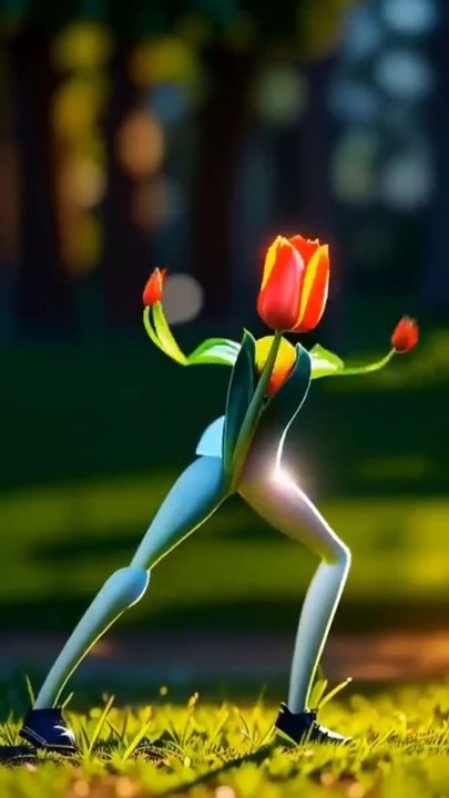 Amazing flower dance