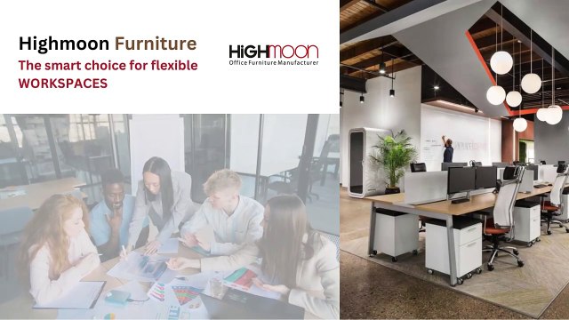 Office Workstation Desk - Transform Your Office with Highmoon's Top 4 Cluster Workstations in Dubai