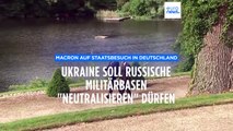 Macron: Die Ukraine soll russische Militärbasen 