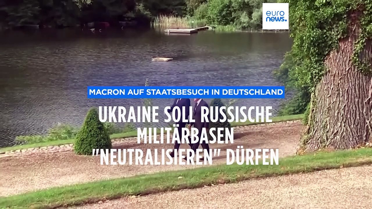 Macron: Die Ukraine soll russische Militärbasen 'neutralisieren' dürfen