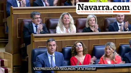 La Vicepresidenta Yolanda Díaz manda "a la mierda" a Feijóo