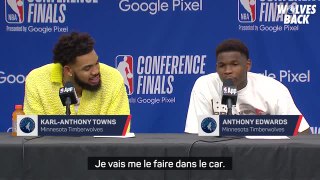 Timberwolves - L'échange hilarant entre Towns et Edwards : 