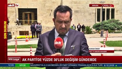 AK Parti'de yüzde 30'luk değişim gündemde