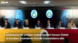 Galatasaray’da yeni yönetim mazbatalarını aldı