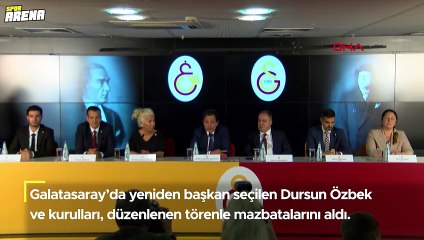 Galatasaray’da yeni yönetim mazbatalarını aldı