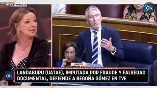 Landaburu (Uatae), imputada por fraude y falsedad documental, defiende a Begoña Gómez en TVE