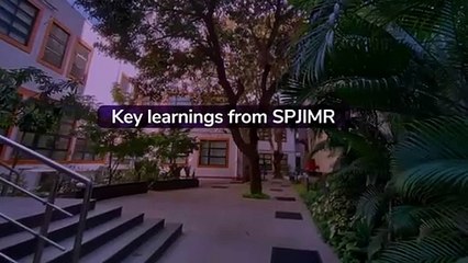 SPJIMR's approach enabled to drive personal and organisational growth.