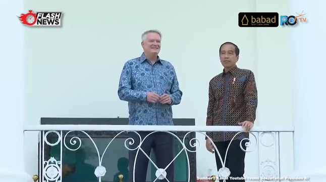 Jokowi Terima Kunjungan Sekjen OECD dan Delegasi di Istana Kepresidenan Bogor