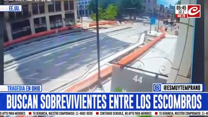 Tremenda explosión en un edificio queda registrada en las cámaras