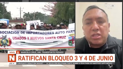 Transporte ratifica bloque el 3 y 4 de junio