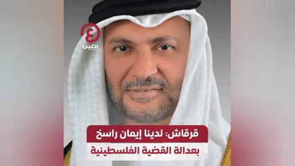 قرقاش: لدينا إيمان راسخ بعدالة القضية الفلسطينية