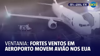 Avião no Texas é arrastado pela força do vento