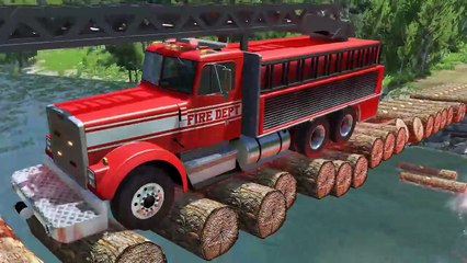 Cars vs Log Bridge #51 – BeamNG.Drive