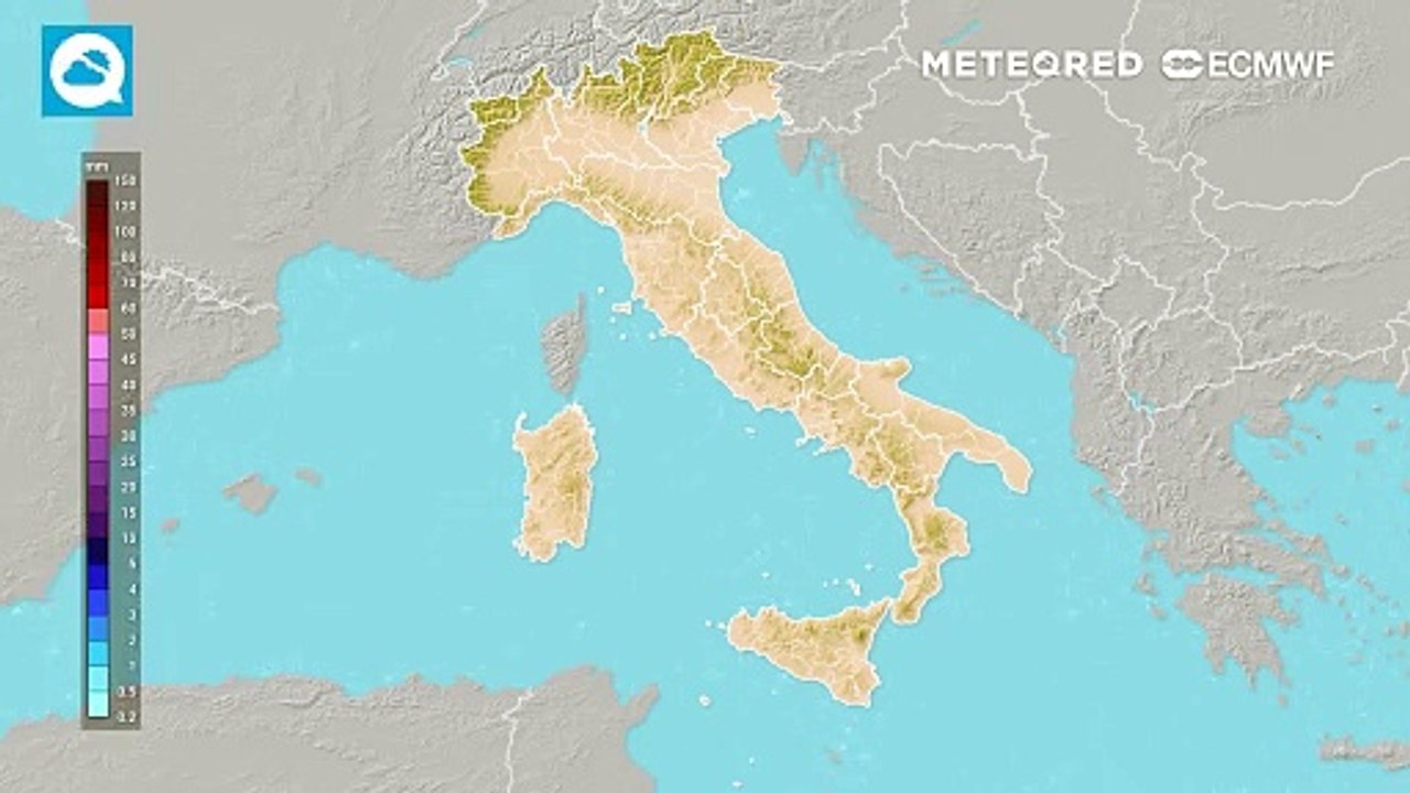 Mappa delle precipitazioni
