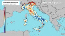 Mappa relativa alle anomalie di temperatura