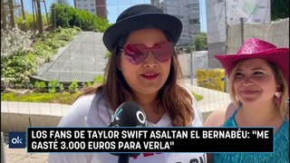 Los fans de Taylor Swift asaltan el Bernabéu: 