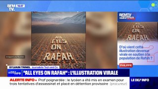 D'où vient cette illustration en soutien à la population de Rafah devenue virale sur les réseaux sociaux? BFMTV répond à vos questions