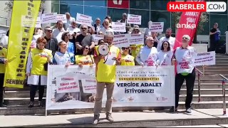 Aile Hekimleri İstanbul'da Vergi Dairesi Önünde Eylem Yaptı