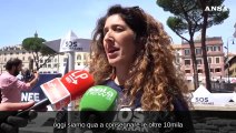 Migranti, Sos Mediterranee in piazza a Roma per la petizione 