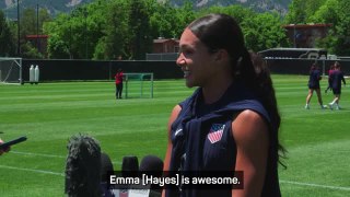 'Emma is a legend' - Hayes takes first training session as USA boss