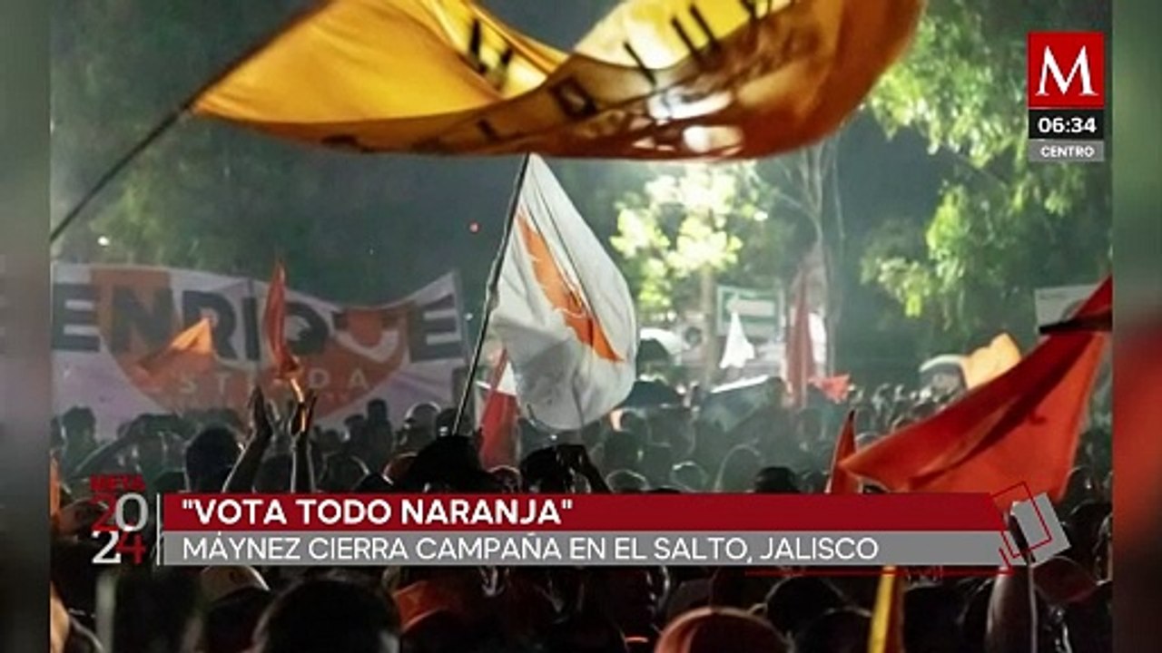 Jorge Álvarez Máynez pide desde Jalisco,  votar "todo naranja"