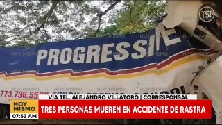 Tres personas pierden la vida en accidente en Olancho