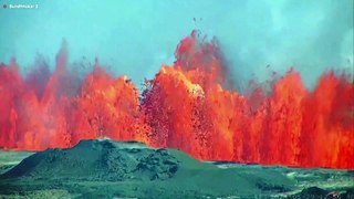 Iceland volcano erupts again, spewing smoke and lava