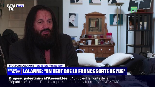 Francis Lalanne, tête de liste France libre aux élections européennes: Nous désirons que la France sorte de l'Union européenne