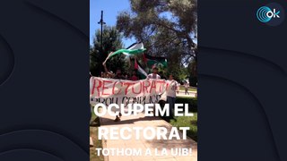 Estudiantes propalestinos se revuelven contra la Universidad balear y ocupan el rectorado