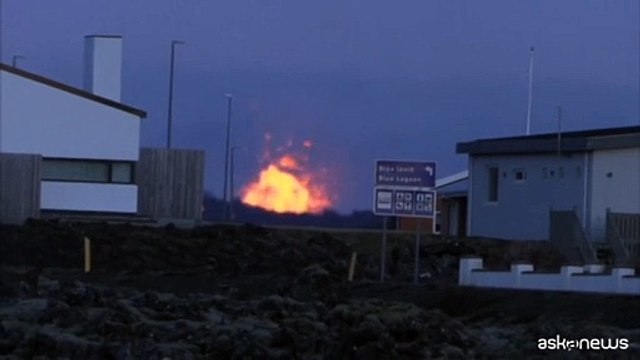 Nuova eruzione vulcanica sulla penisola islandese di Reykjanes