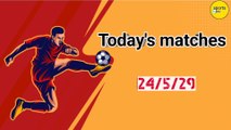 Today's matches and some of the results