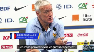 Deschamps sur les joueurs en méforme : 