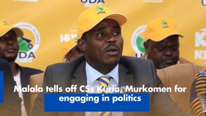 Malala tells off CSs Kuria, Murkomen for engaging in politics