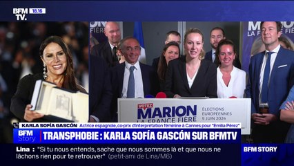 Propos transphobes de Marion Maréchal: "Je ne veux pas accepter un manque de respect" affirme Karla Sofía Gascón, actrice transgenre