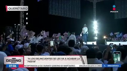"A los delincuentes se les va a acabar la fiesta": Xóchitl Gálvez