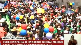 Miranda | Habitantes de Guarenas marchan en rechazo a las sanciones imperialistas de los EE.UU.