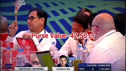 Abhishek Sharma ipl auction highlights video _SRH, GT, PBKS involved in bidding war of abhishek_