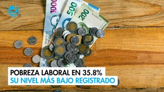 Pobreza laboral se ubicó en 35.8% en el 1T 2024, su nivel más bajo registrado