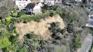 Folkestone road road to stay shut all year after eighth landslide