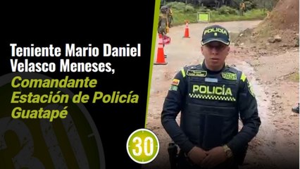 ¡Lo salvó el chaleco antibalas! Se pronuncia Policía Guatapé por ataque a uniformado