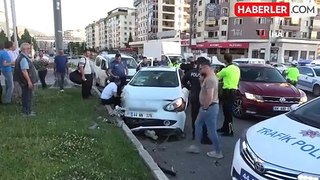 Kaza sonrası tartışmaya polis müdahale etti