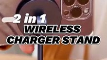 Magnetic 20W 2-in-1 Wireless Charger Stand for iPhone and AirPods