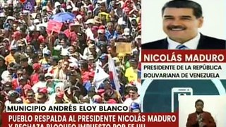 Pdte. Nicolás Maduro felicita al pueblo larense por marchar en rechazo a las sanciones imperialistas