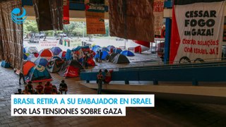 Brasil retira a su embajador en Israel por las tensiones sobre Gaza