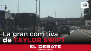 La comitiva de Taylor Swift recorre Madrid antes del concierto en el Santiago Bernabéu