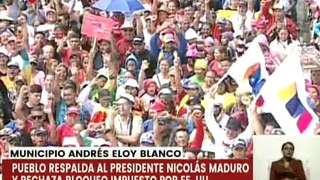 Lara | Habitantes del mcpio. Andrés Eloy Blanco marchan en rechazo a las sanciones de los EE.UU.