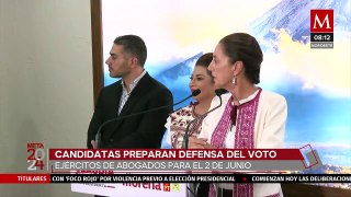 Claudia Sheinbaum y Xóchitl Gálvez preparan defensa del voto