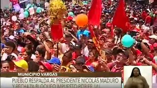 La Guaira | Habitantes del mcpio. Vargas marchan en rechazo al bloqueo imperial contra Venezuela