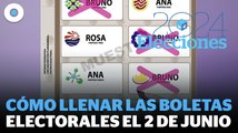 Elecciones 2024 | Forma correcta de llenar las boletas electorales el 2 de junio