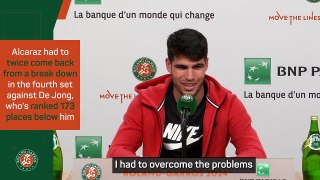 De Jong did better than me - Alcaraz on Roland-Garros win